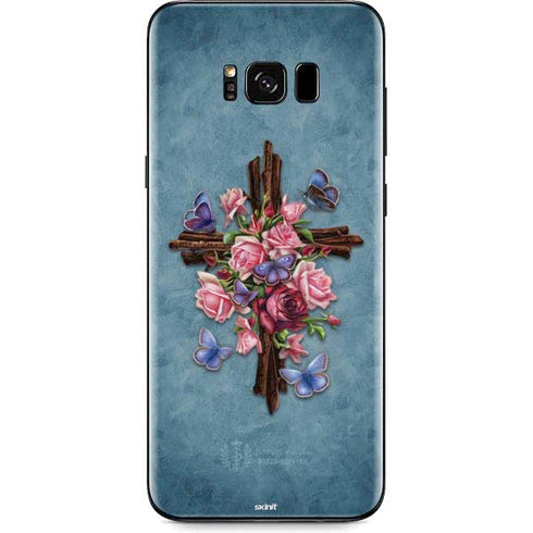 Flower Cross by Brigid Ashwood Galaxy S8 Plus Skin